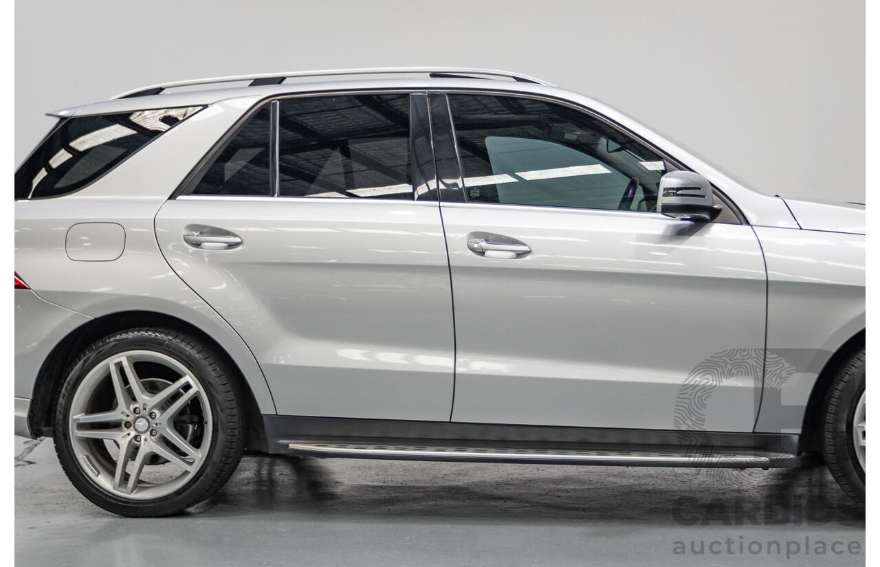 6/2015 Mercedes-Benz ML 350CDI Bluetec (4x4) 166 MY14 4d Wagon Iridium Silver Metallic Turbo Diesel V6 3.0L