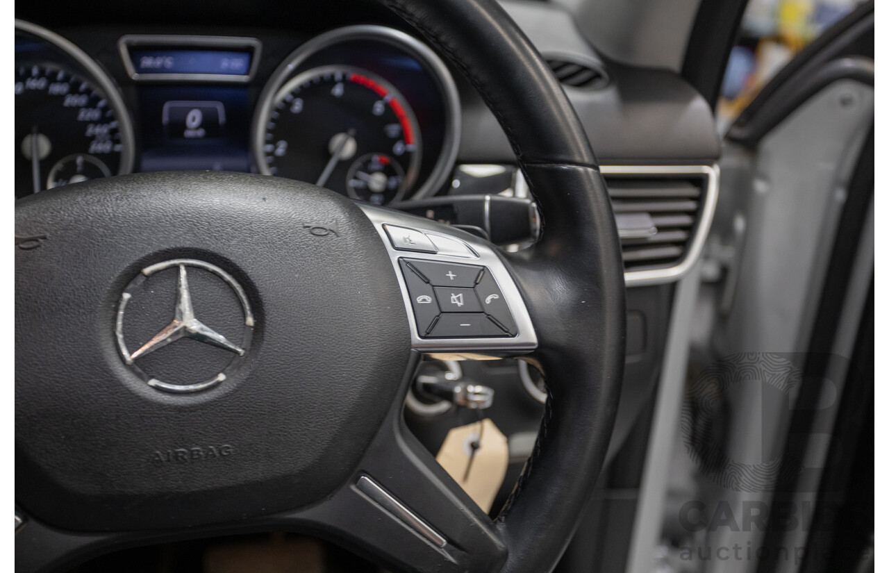 6/2015 Mercedes-Benz ML 350CDI Bluetec (4x4) 166 MY14 4d Wagon Iridium Silver Metallic Turbo Diesel V6 3.0L