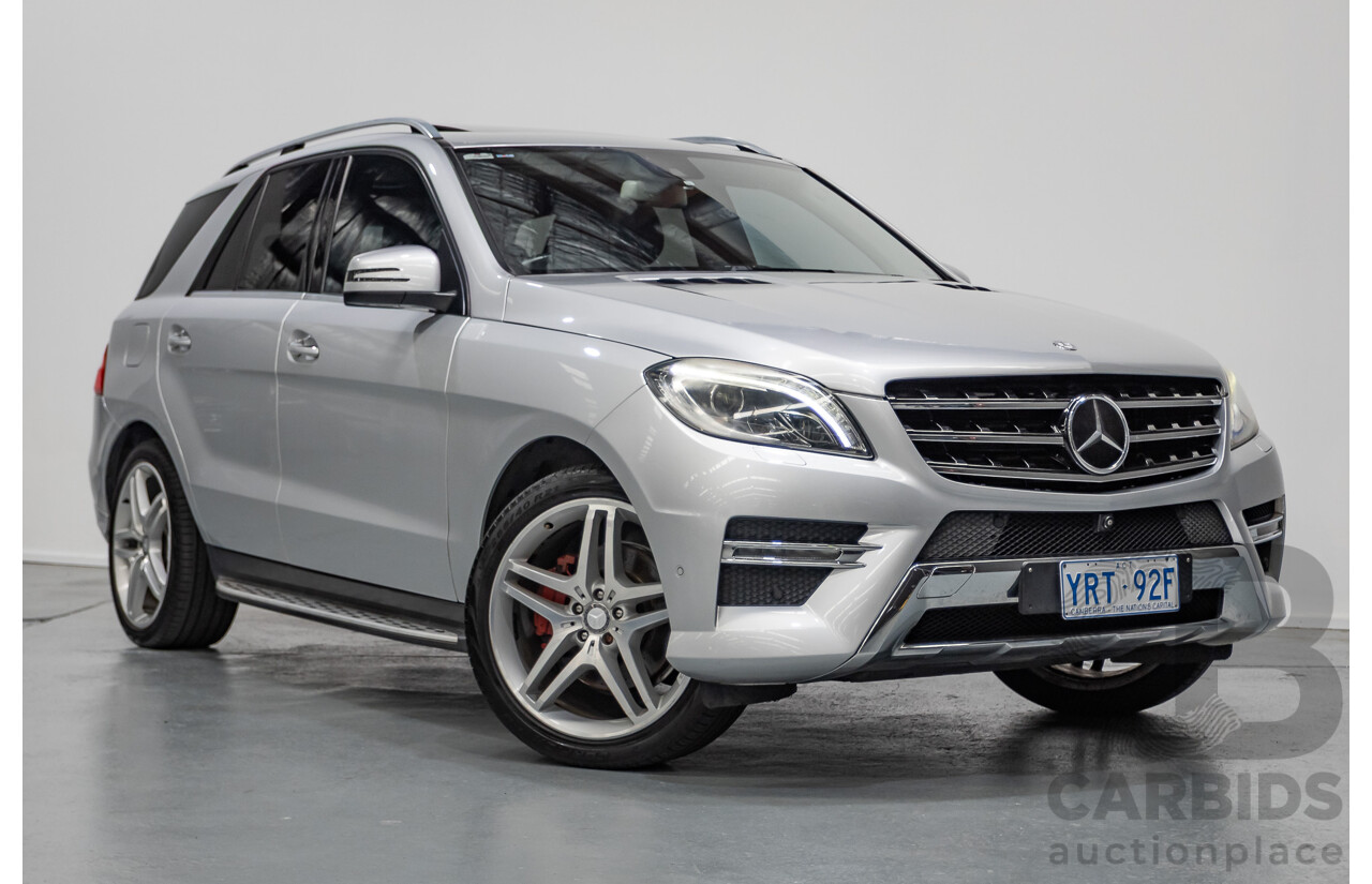 6/2015 Mercedes-Benz ML 350CDI Bluetec (4x4) 166 MY14 4d Wagon Iridium Silver Metallic Turbo Diesel V6 3.0L