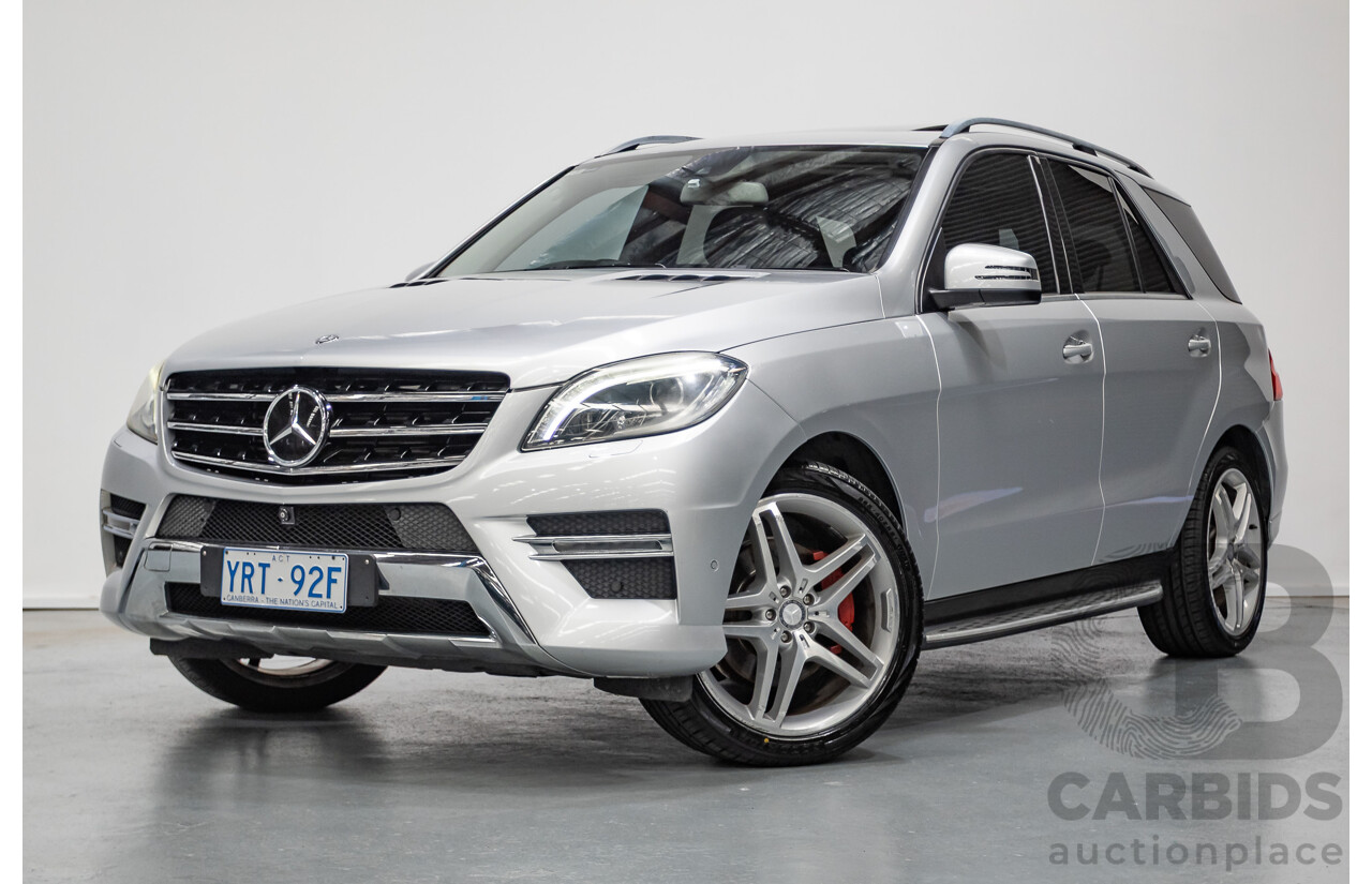 6/2015 Mercedes-Benz ML 350CDI Bluetec (4x4) 166 MY14 4d Wagon Iridium Silver Metallic Turbo Diesel V6 3.0L