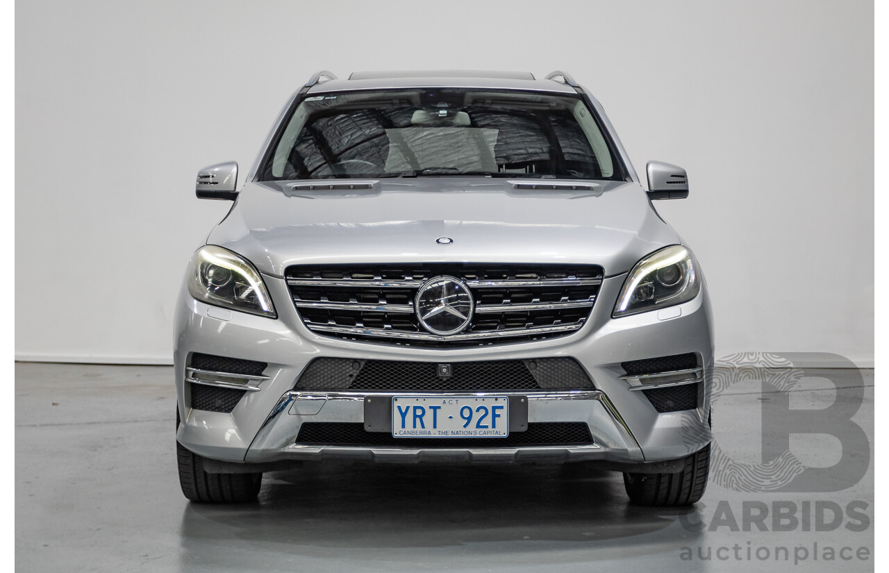 6/2015 Mercedes-Benz ML 350CDI Bluetec (4x4) 166 MY14 4d Wagon Iridium Silver Metallic Turbo Diesel V6 3.0L