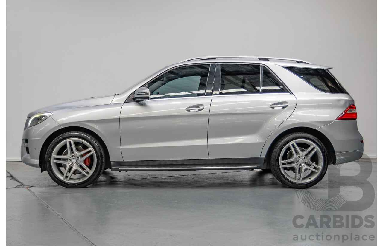 6/2015 Mercedes-Benz ML 350CDI Bluetec (4x4) 166 MY14 4d Wagon Iridium Silver Metallic Turbo Diesel V6 3.0L