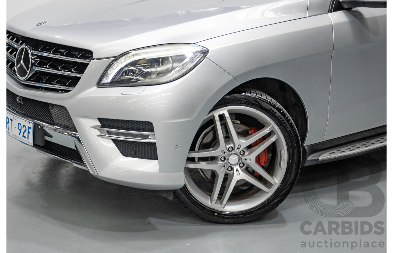 6/2015 Mercedes-Benz ML 350CDI Bluetec (4x4) 166 MY14 4d Wagon Iridium Silver Metallic Turbo Diesel V6 3.0L
