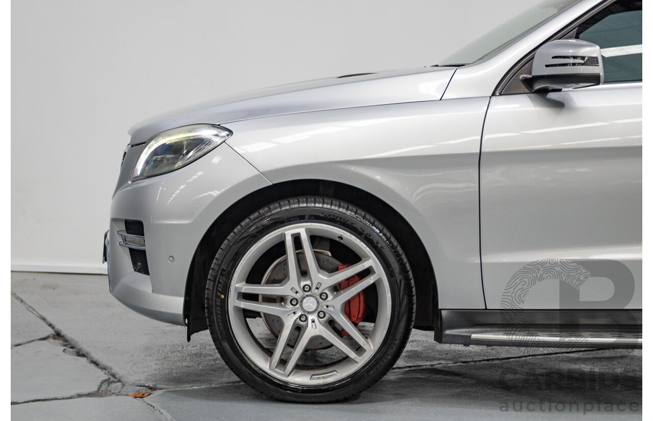 6/2015 Mercedes-Benz ML 350CDI Bluetec (4x4) 166 MY14 4d Wagon Iridium Silver Metallic Turbo Diesel V6 3.0L
