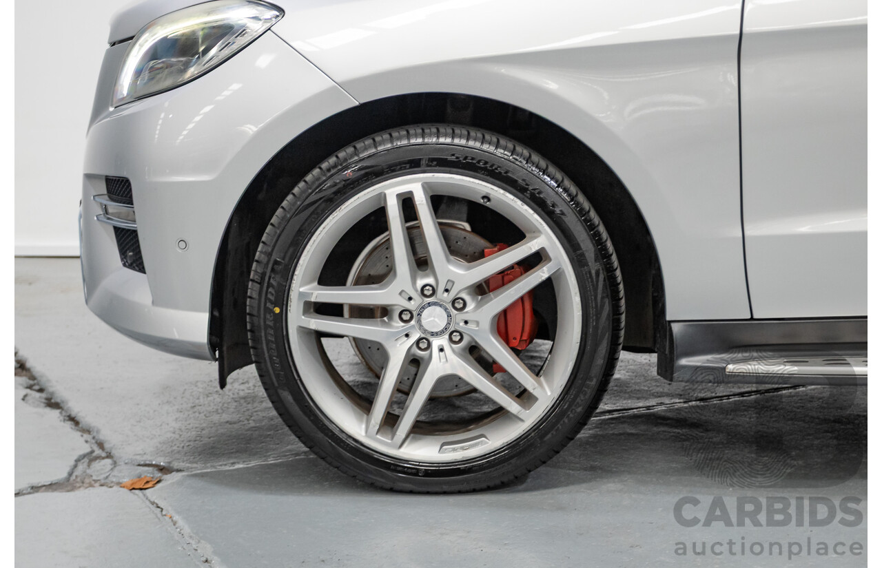 6/2015 Mercedes-Benz ML 350CDI Bluetec (4x4) 166 MY14 4d Wagon Iridium Silver Metallic Turbo Diesel V6 3.0L