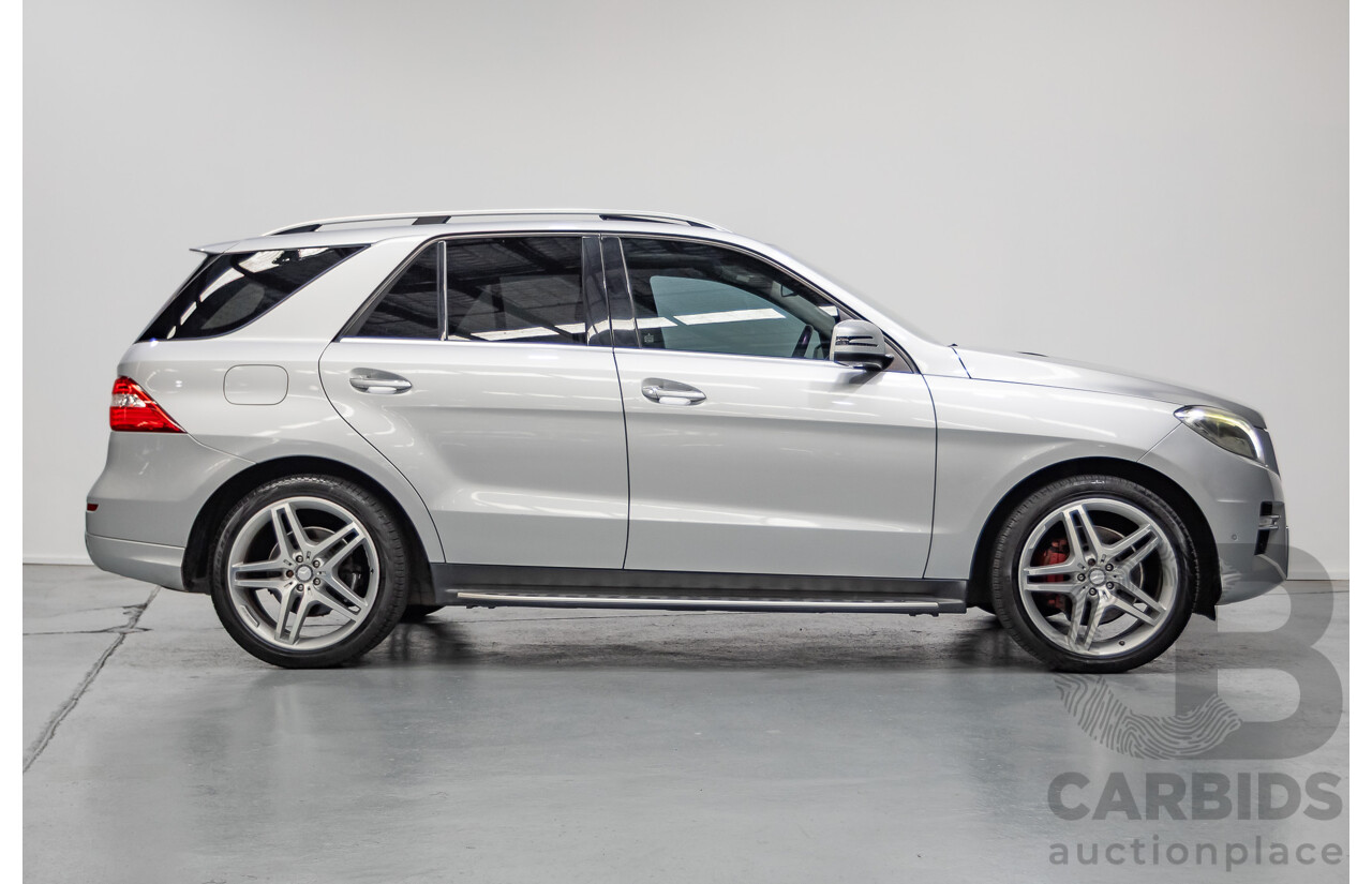 6/2015 Mercedes-Benz ML 350CDI Bluetec (4x4) 166 MY14 4d Wagon Iridium Silver Metallic Turbo Diesel V6 3.0L