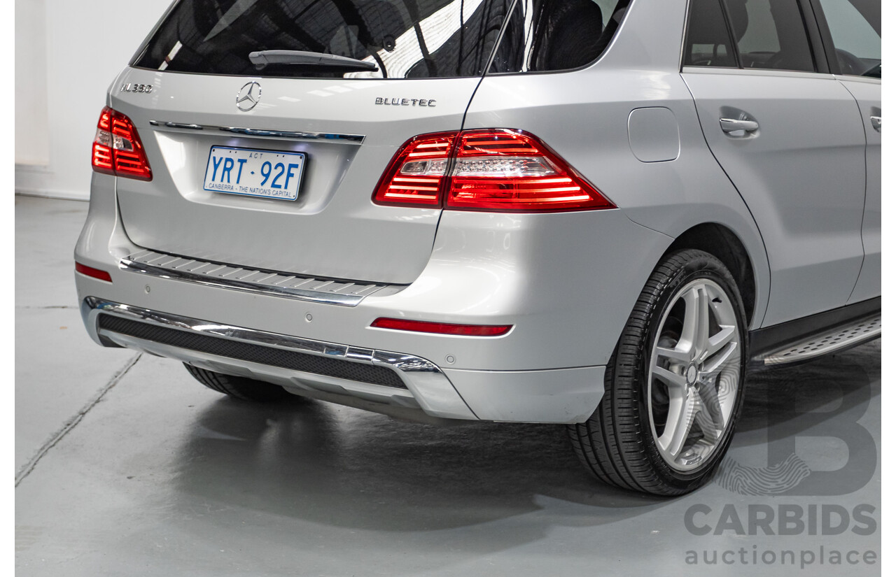 6/2015 Mercedes-Benz ML 350CDI Bluetec (4x4) 166 MY14 4d Wagon Iridium Silver Metallic Turbo Diesel V6 3.0L