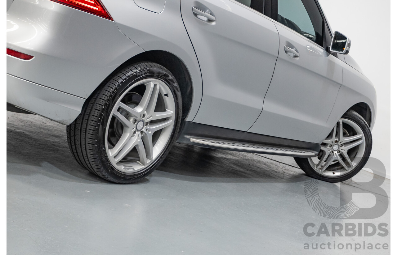 6/2015 Mercedes-Benz ML 350CDI Bluetec (4x4) 166 MY14 4d Wagon Iridium Silver Metallic Turbo Diesel V6 3.0L
