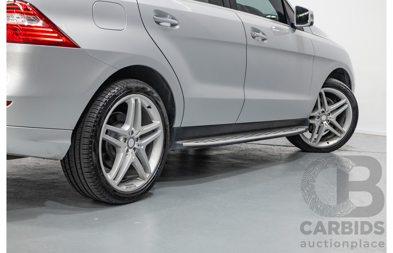 6/2015 Mercedes-Benz ML 350CDI Bluetec (4x4) 166 MY14 4d Wagon Iridium Silver Metallic Turbo Diesel V6 3.0L