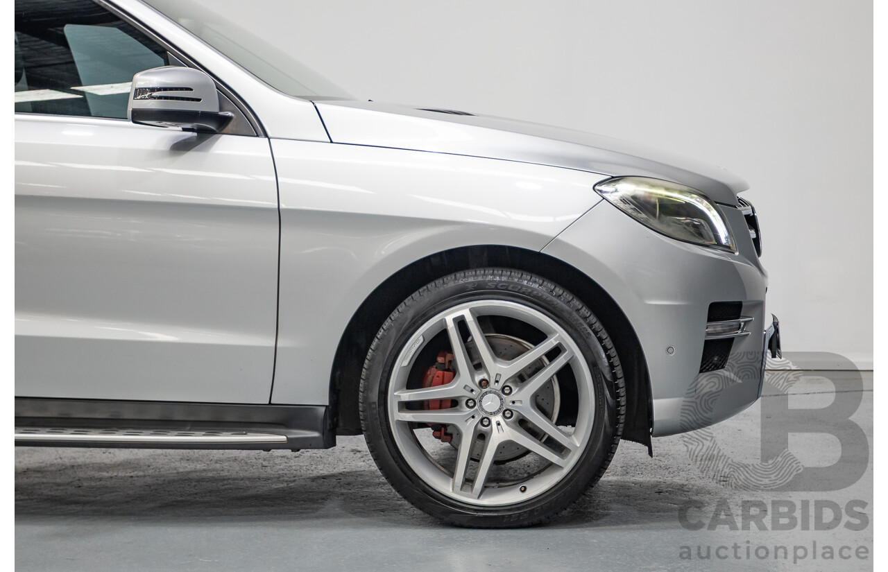 6/2015 Mercedes-Benz ML 350CDI Bluetec (4x4) 166 MY14 4d Wagon Iridium Silver Metallic Turbo Diesel V6 3.0L