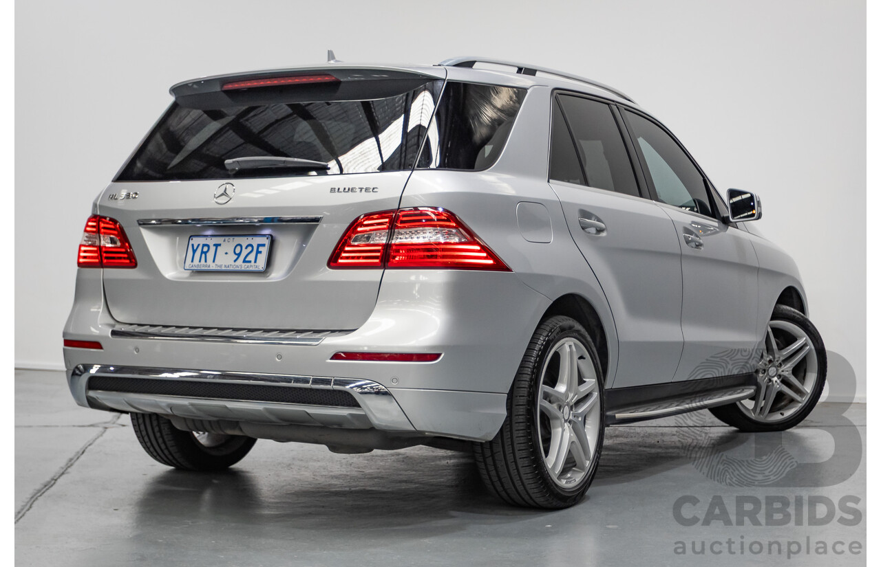 6/2015 Mercedes-Benz ML 350CDI Bluetec (4x4) 166 MY14 4d Wagon Iridium Silver Metallic Turbo Diesel V6 3.0L