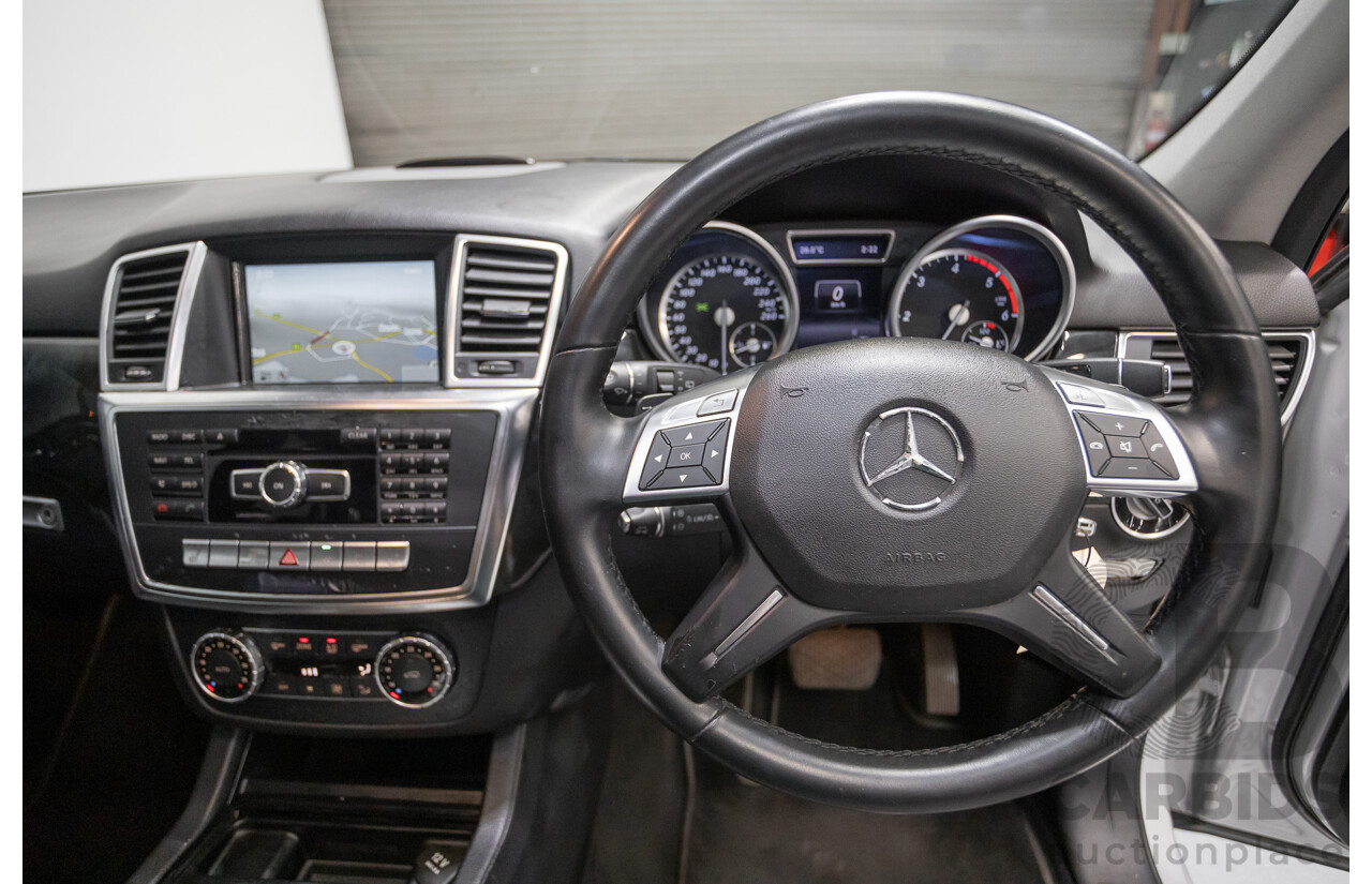6/2015 Mercedes-Benz ML 350CDI Bluetec (4x4) 166 MY14 4d Wagon Iridium Silver Metallic Turbo Diesel V6 3.0L