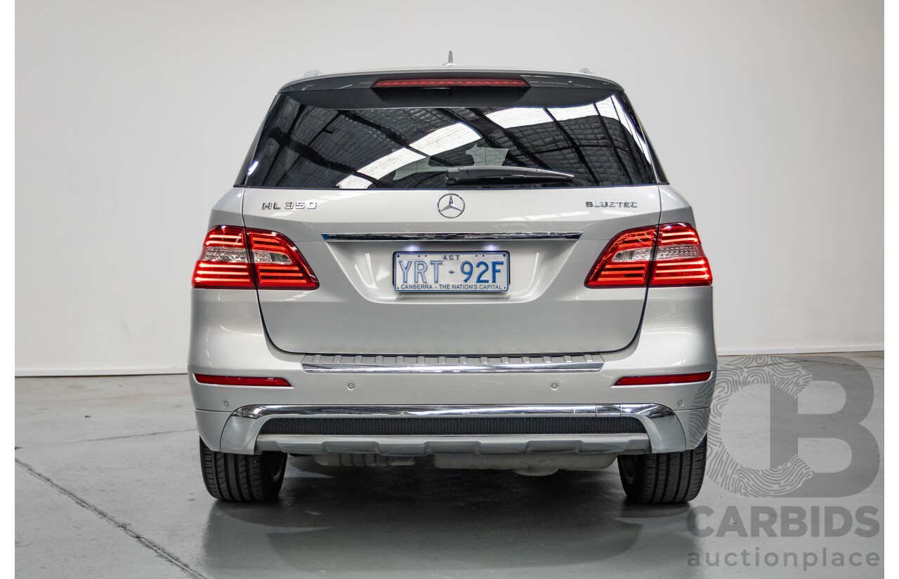 6/2015 Mercedes-Benz ML 350CDI Bluetec (4x4) 166 MY14 4d Wagon Iridium Silver Metallic Turbo Diesel V6 3.0L