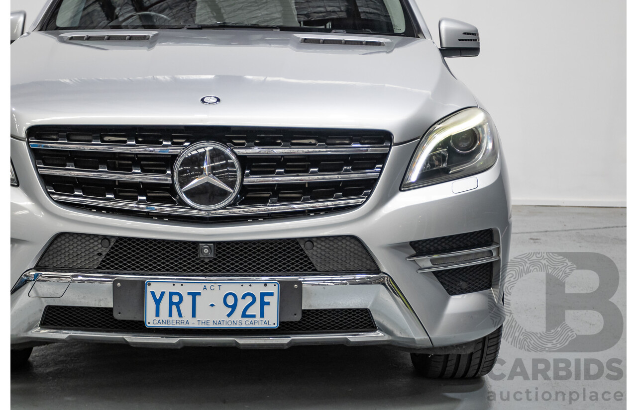 6/2015 Mercedes-Benz ML 350CDI Bluetec (4x4) 166 MY14 4d Wagon Iridium Silver Metallic Turbo Diesel V6 3.0L