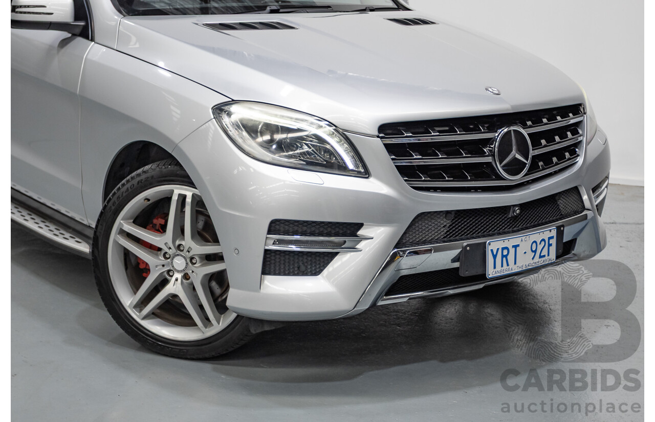 6/2015 Mercedes-Benz ML 350CDI Bluetec (4x4) 166 MY14 4d Wagon Iridium Silver Metallic Turbo Diesel V6 3.0L