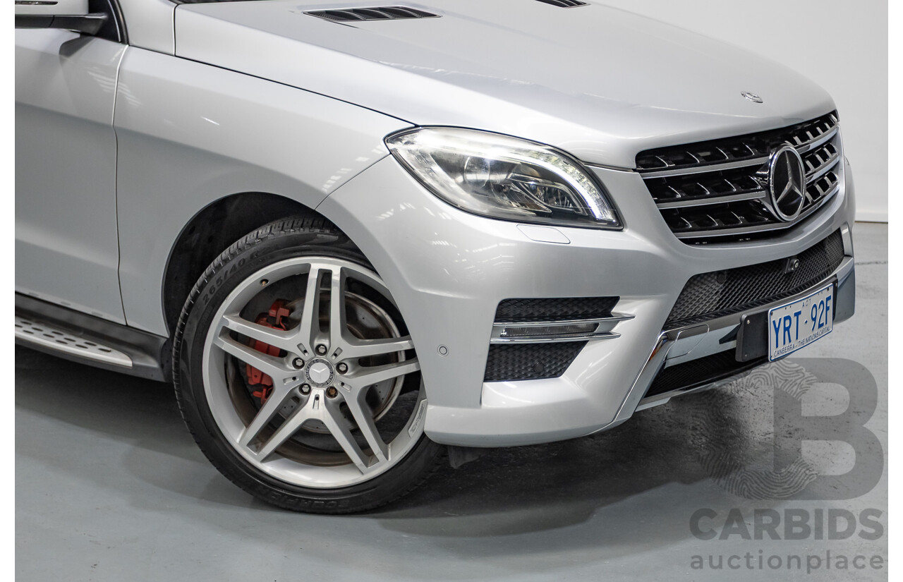6/2015 Mercedes-Benz ML 350CDI Bluetec (4x4) 166 MY14 4d Wagon Iridium Silver Metallic Turbo Diesel V6 3.0L