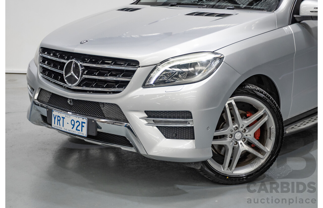 6/2015 Mercedes-Benz ML 350CDI Bluetec (4x4) 166 MY14 4d Wagon Iridium Silver Metallic Turbo Diesel V6 3.0L