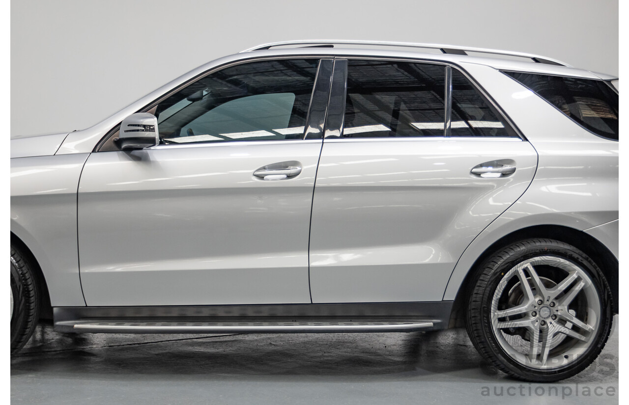 6/2015 Mercedes-Benz ML 350CDI Bluetec (4x4) 166 MY14 4d Wagon Iridium Silver Metallic Turbo Diesel V6 3.0L