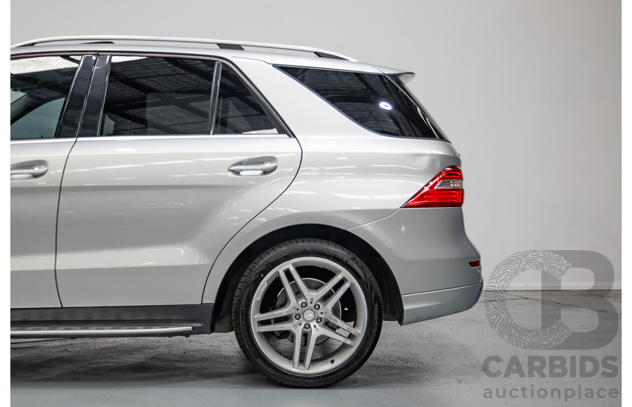 6/2015 Mercedes-Benz ML 350CDI Bluetec (4x4) 166 MY14 4d Wagon Iridium Silver Metallic Turbo Diesel V6 3.0L