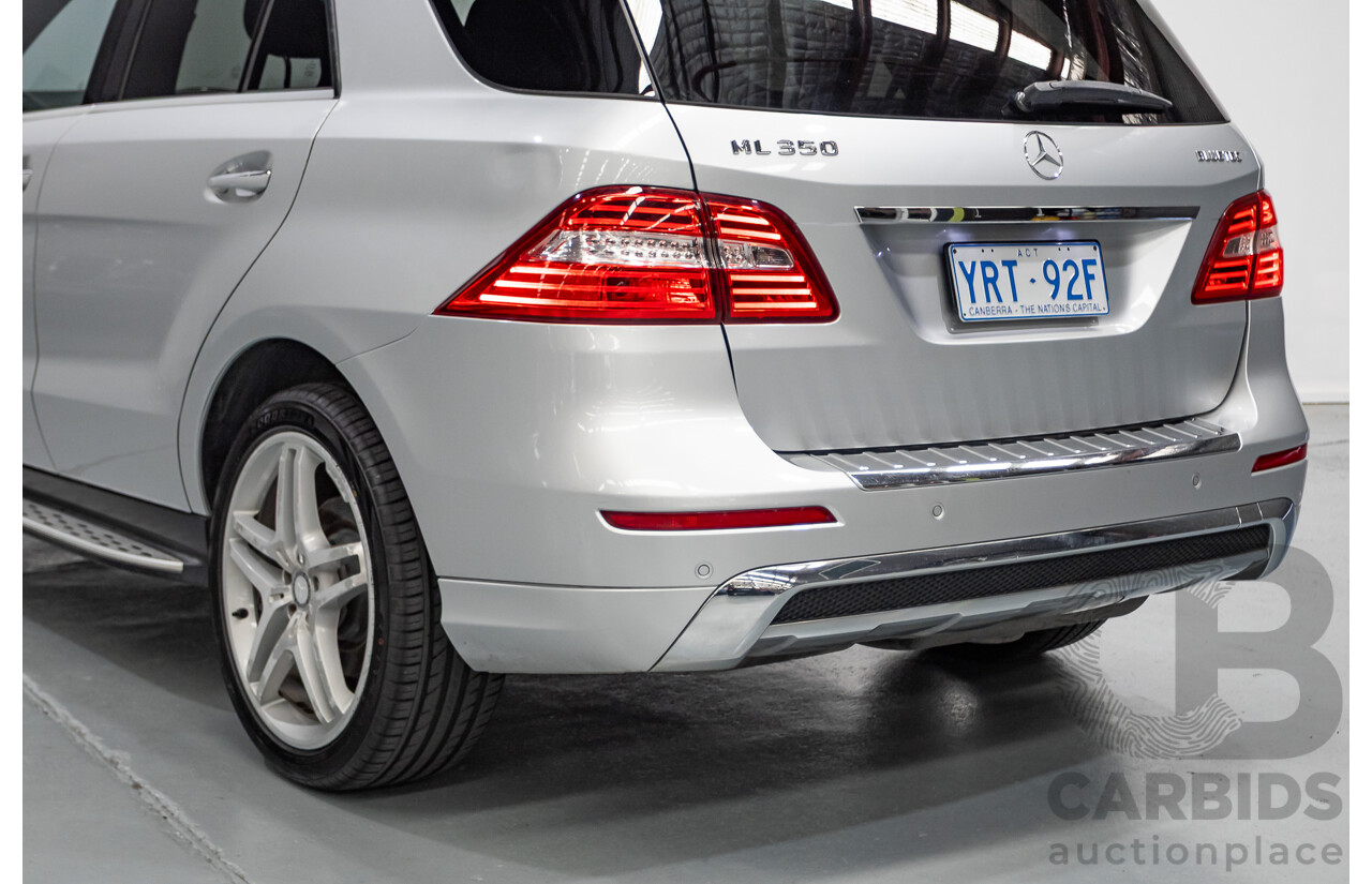 6/2015 Mercedes-Benz ML 350CDI Bluetec (4x4) 166 MY14 4d Wagon Iridium Silver Metallic Turbo Diesel V6 3.0L