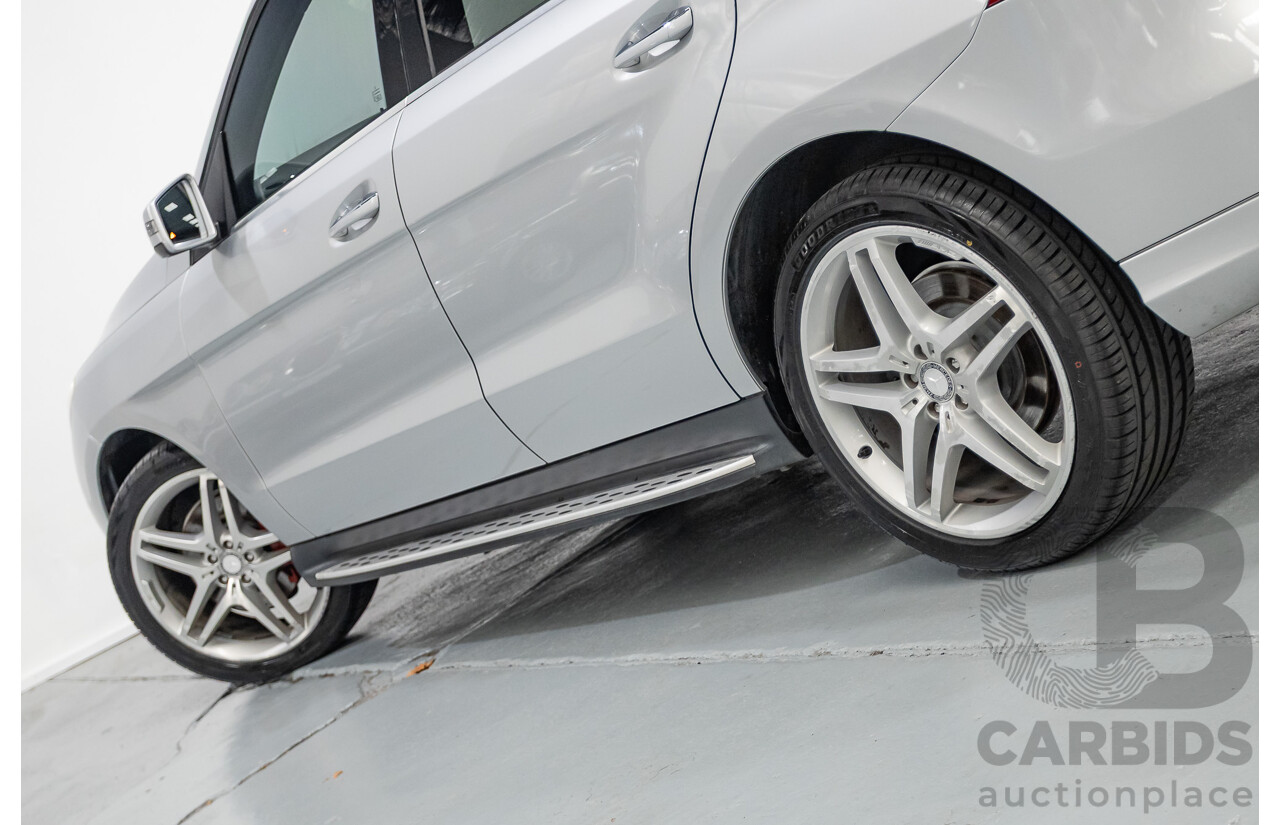 6/2015 Mercedes-Benz ML 350CDI Bluetec (4x4) 166 MY14 4d Wagon Iridium Silver Metallic Turbo Diesel V6 3.0L