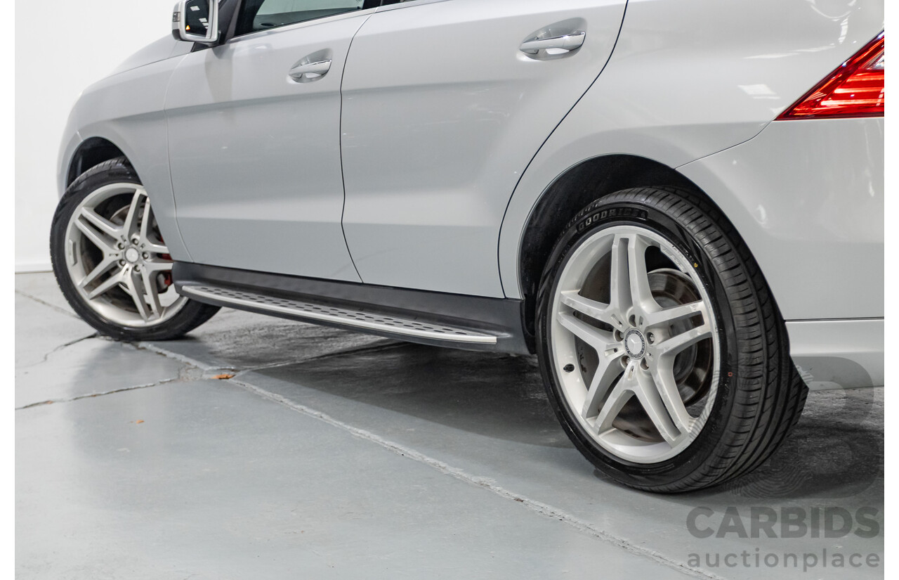 6/2015 Mercedes-Benz ML 350CDI Bluetec (4x4) 166 MY14 4d Wagon Iridium Silver Metallic Turbo Diesel V6 3.0L