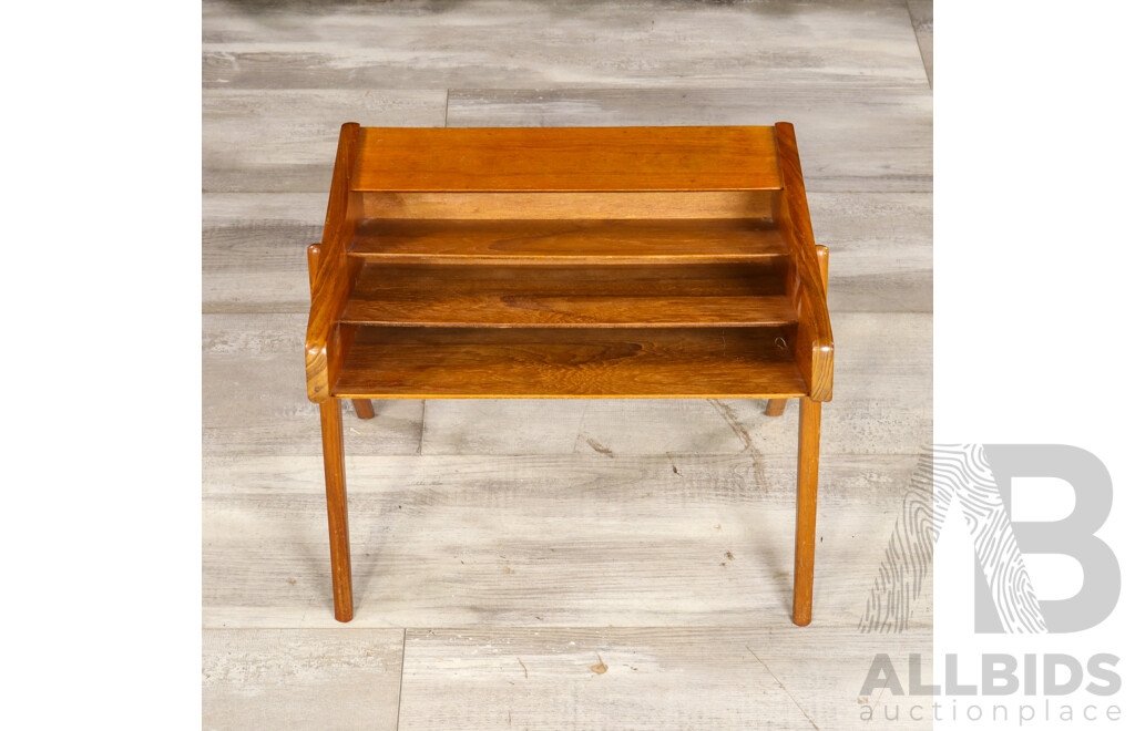 Vintage Australian Maple Magazine Rack by Rula Furniture