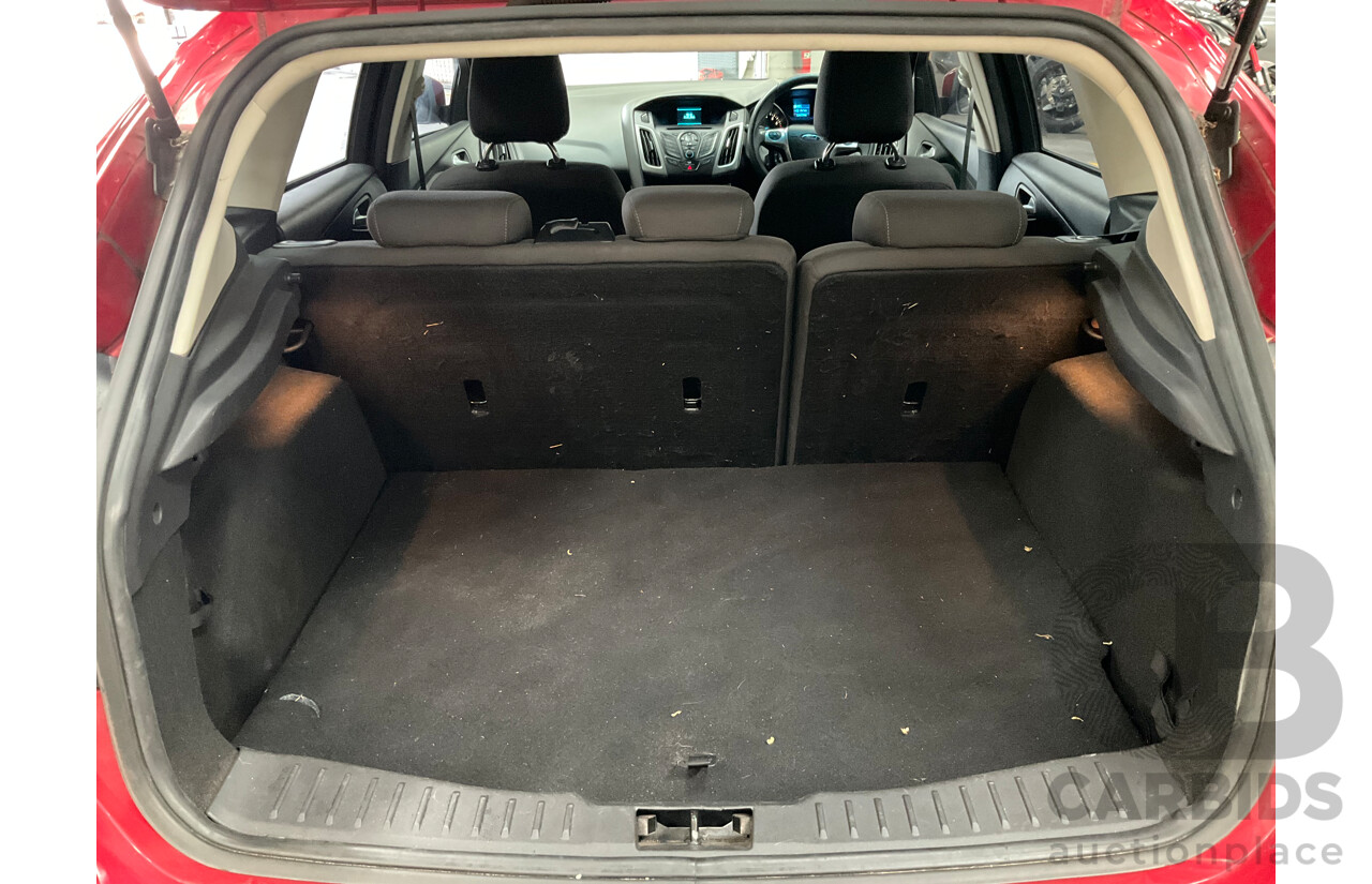 4/2014 Ford Focus Trend LW MK2 Upgrade 5d Hatchback Ruby Red Turbo Diesel 2.0L