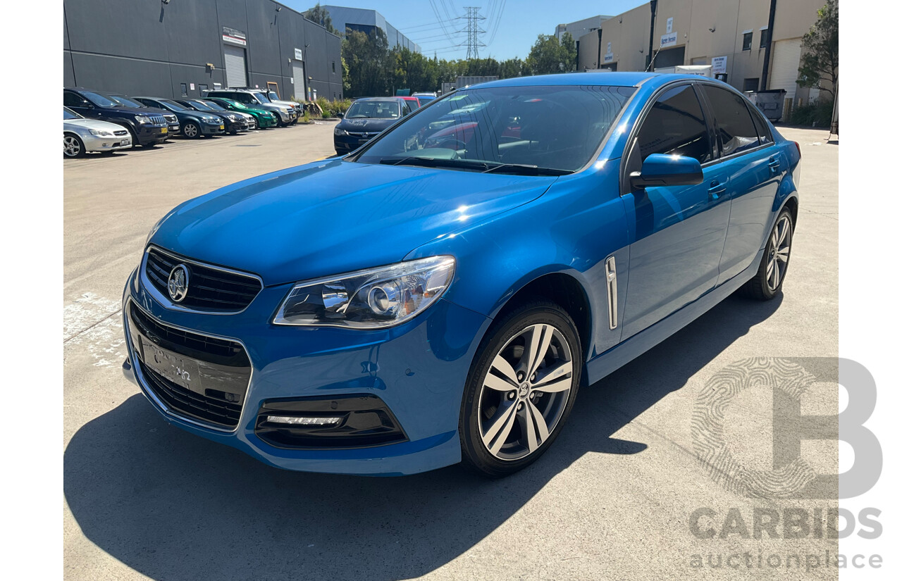 10/2014 Holden Commodore SV6 VF MY15 4d Sedan Perfect Blue V6 3.6L