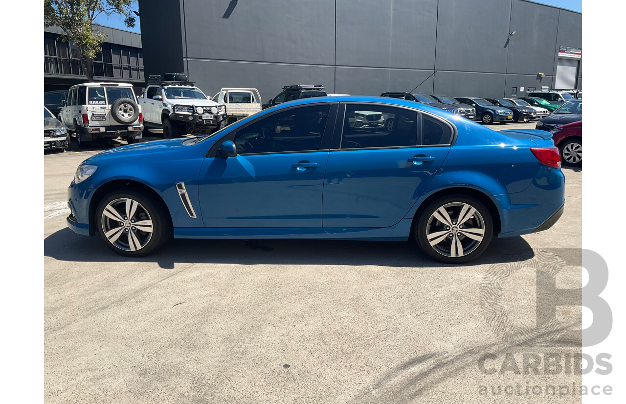 10/2014 Holden Commodore SV6 VF MY15 4d Sedan Perfect Blue V6 3.6L