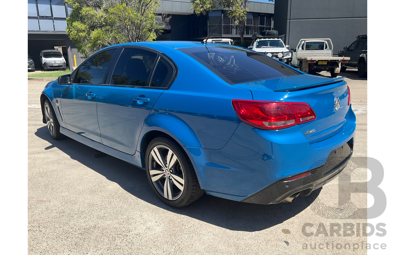 10/2014 Holden Commodore SV6 VF MY15 4d Sedan Perfect Blue V6 3.6L