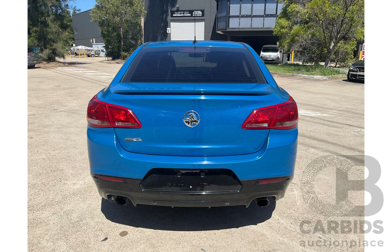 10/2014 Holden Commodore SV6 VF MY15 4d Sedan Perfect Blue V6 3.6L