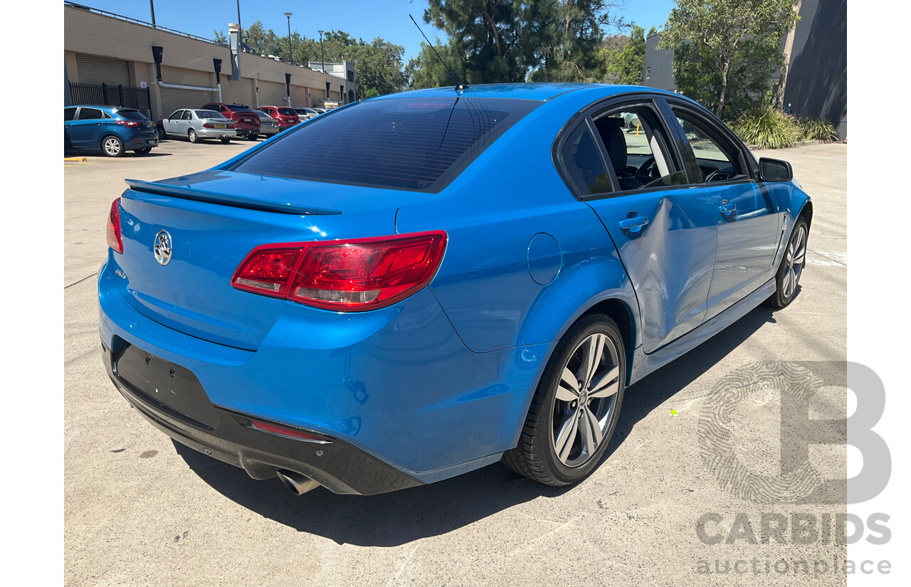 10/2014 Holden Commodore SV6 VF MY15 4d Sedan Perfect Blue V6 3.6L