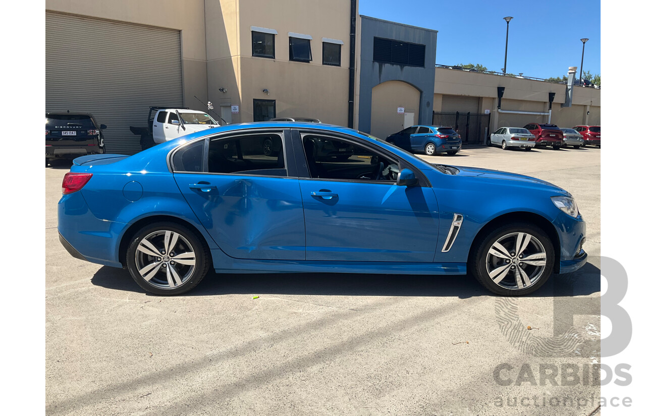 10/2014 Holden Commodore SV6 VF MY15 4d Sedan Perfect Blue V6 3.6L
