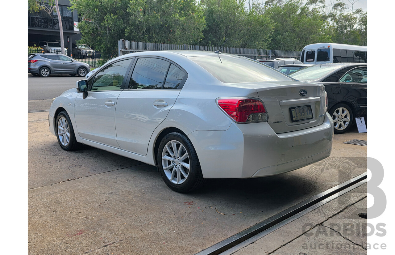 7/2013 Subaru Impreza 2.0i (AWD) MY14 4d Sedan White 2.0L