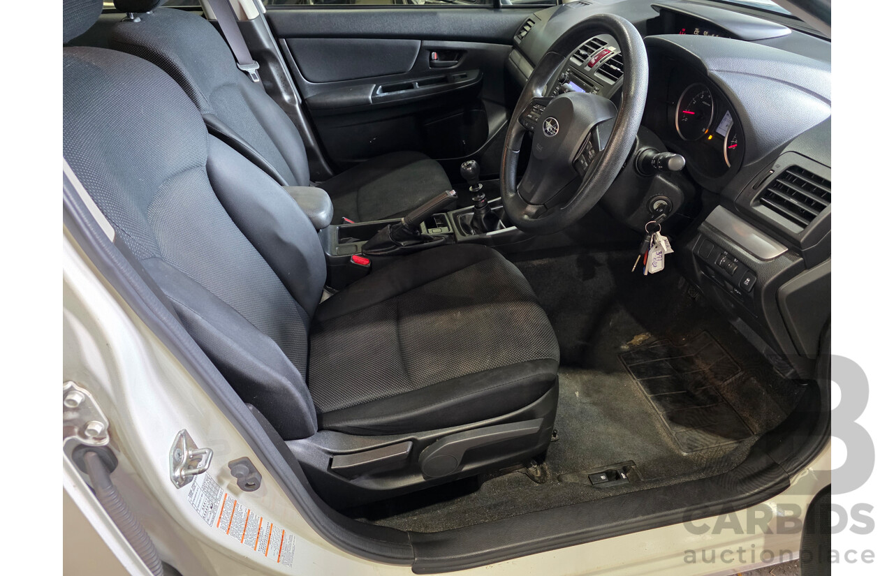 7/2013 Subaru Impreza 2.0i (AWD) MY14 4d Sedan White 2.0L