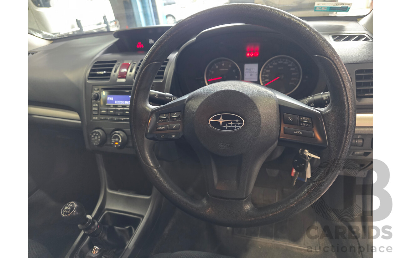 7/2013 Subaru Impreza 2.0i (AWD) MY14 4d Sedan White 2.0L