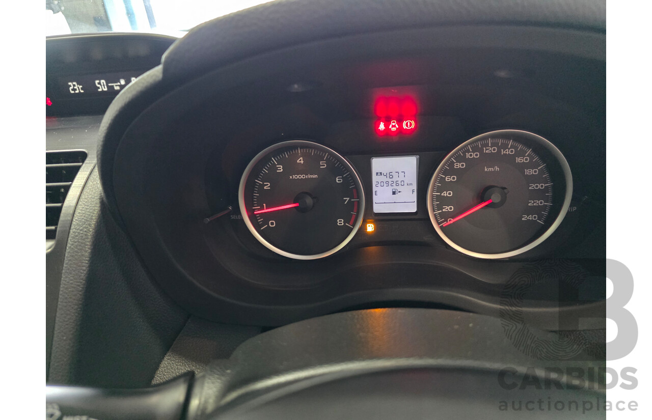 7/2013 Subaru Impreza 2.0i (AWD) MY14 4d Sedan White 2.0L