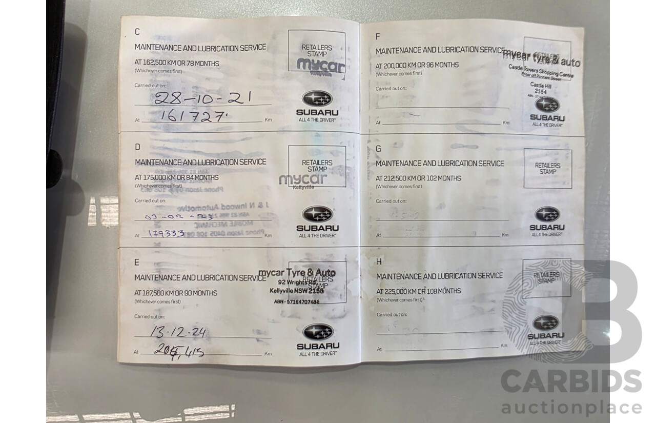 7/2013 Subaru Impreza 2.0i (AWD) MY14 4d Sedan White 2.0L