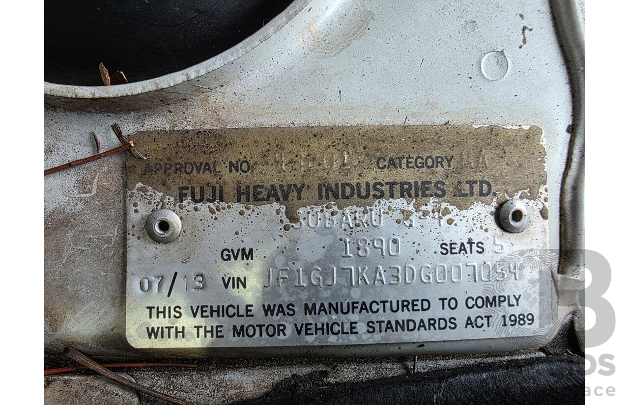 7/2013 Subaru Impreza 2.0i (AWD) MY14 4d Sedan White 2.0L