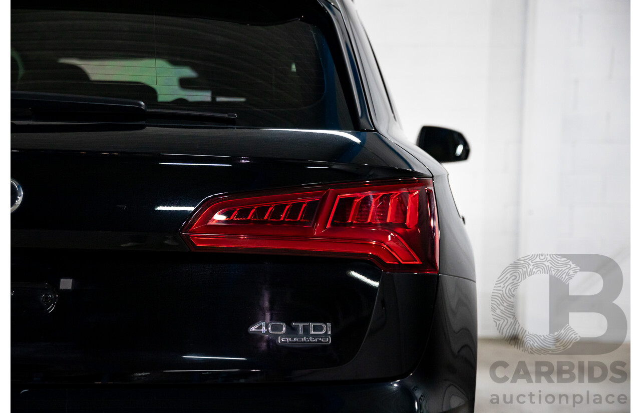 06/2019 Audi Q5 40 TDI Quattro Design (AWD) FY MY19 4d Wagon Brilliant Black Turbo Diesel 2.0L