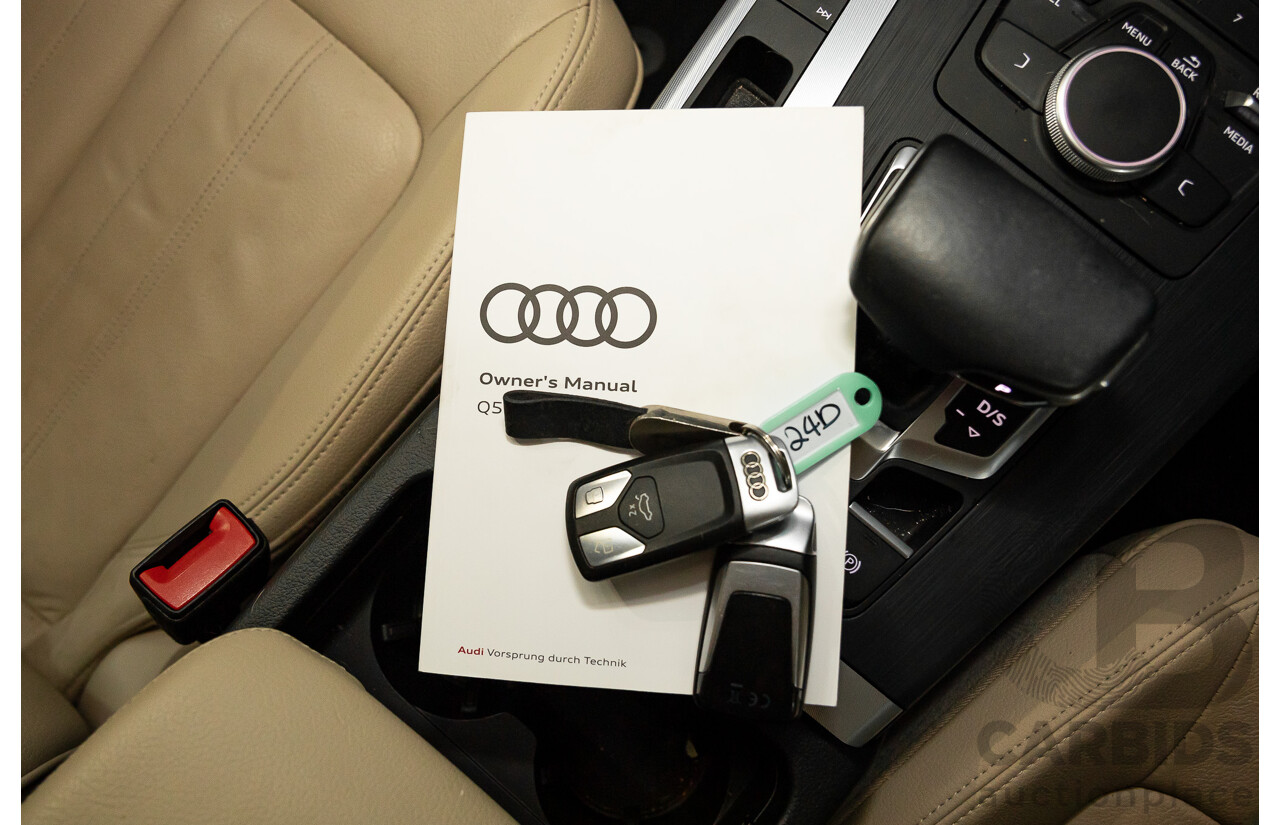 06/2019 Audi Q5 40 TDI Quattro Design (AWD) FY MY19 4d Wagon Brilliant Black Turbo Diesel 2.0L