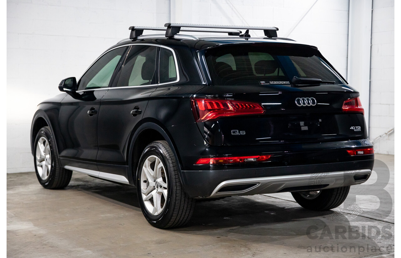 06/2019 Audi Q5 40 TDI Quattro Design (AWD) FY MY19 4d Wagon Brilliant Black Turbo Diesel 2.0L