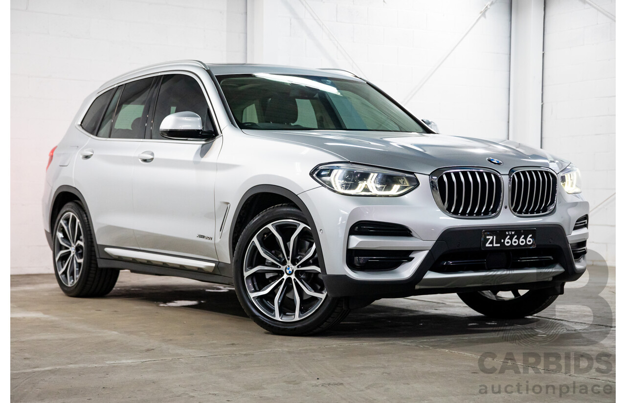 05/2018 BMW X3 xDrive30i xLine (AWD) G01 4d Wagon Glacier Silver Metallic Turbo 2.0L