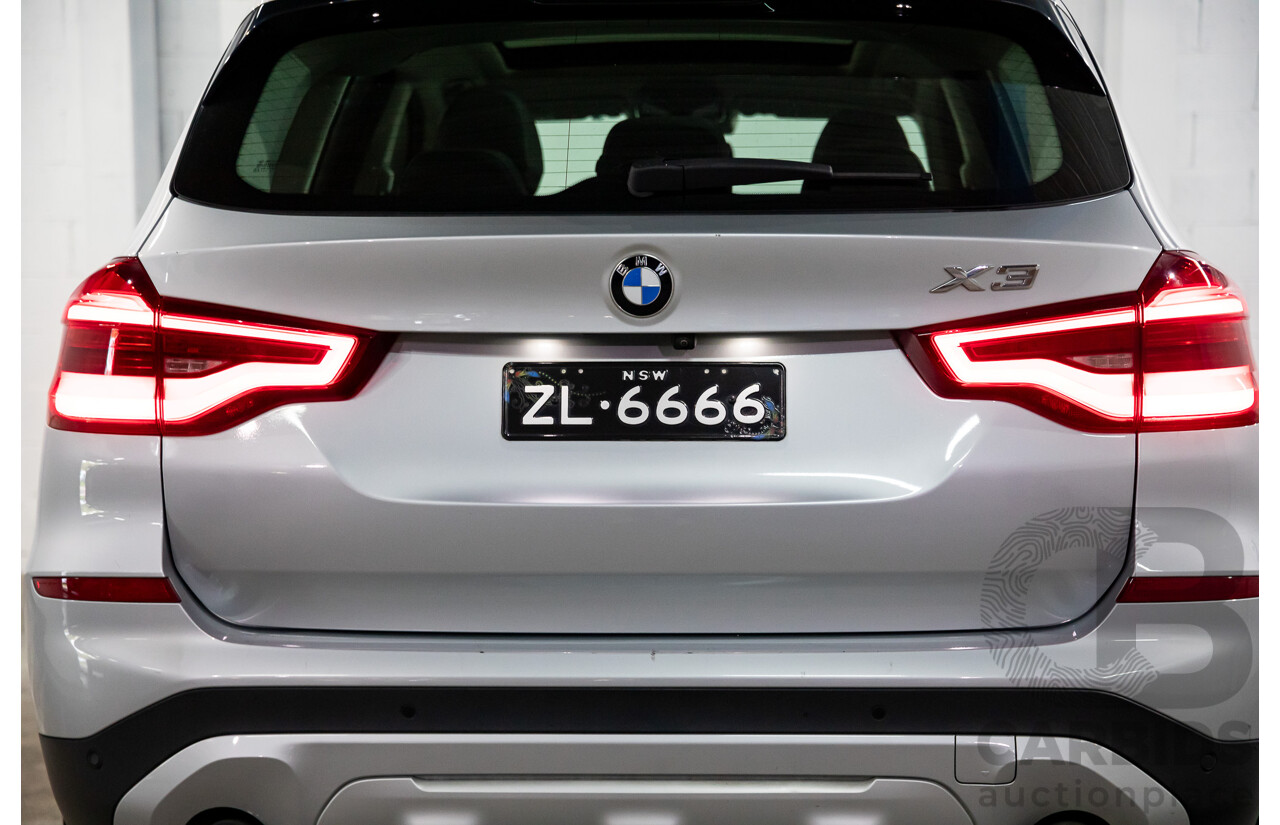 05/2018 BMW X3 xDrive30i xLine (AWD) G01 4d Wagon Glacier Silver Metallic Turbo 2.0L