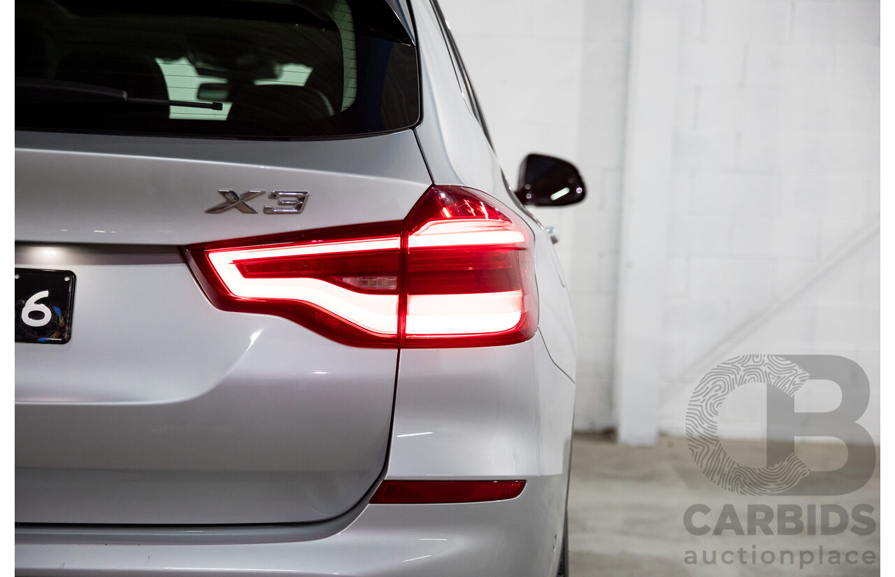 05/2018 BMW X3 xDrive30i xLine (AWD) G01 4d Wagon Glacier Silver Metallic Turbo 2.0L