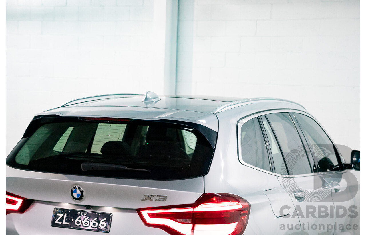 05/2018 BMW X3 xDrive30i xLine (AWD) G01 4d Wagon Glacier Silver Metallic Turbo 2.0L