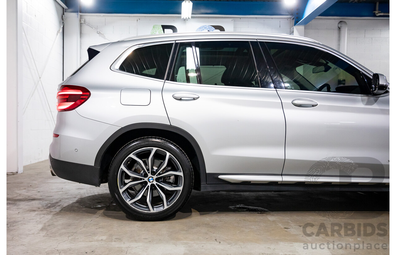 05/2018 BMW X3 xDrive30i xLine (AWD) G01 4d Wagon Glacier Silver Metallic Turbo 2.0L