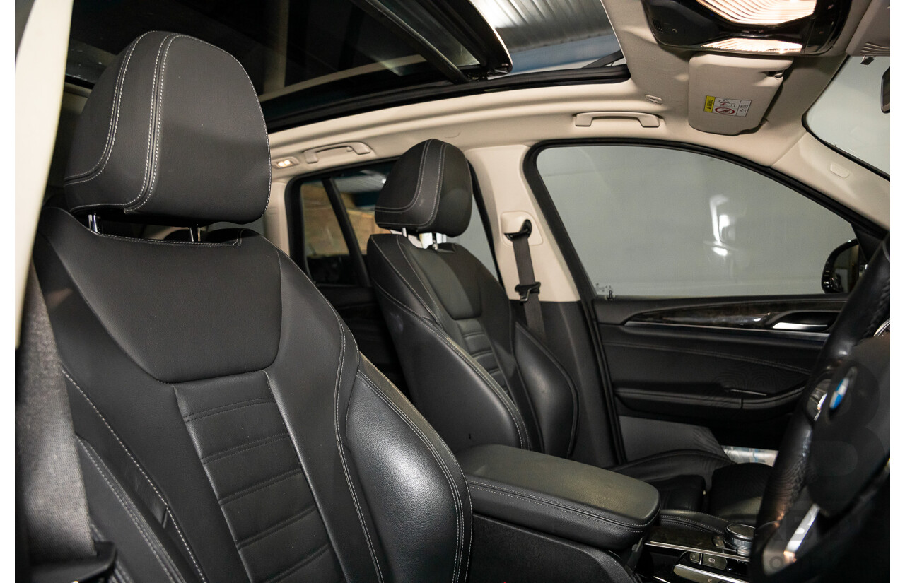 05/2018 BMW X3 xDrive30i xLine (AWD) G01 4d Wagon Glacier Silver Metallic Turbo 2.0L