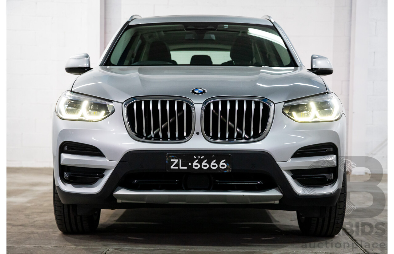 05/2018 BMW X3 xDrive30i xLine (AWD) G01 4d Wagon Glacier Silver Metallic Turbo 2.0L
